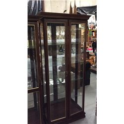 Light Double Door Curio Cabinet