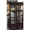 Image 1 : Lighted Single Door Curio Cabinet