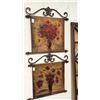 Image 1 : 2 Painted Canvas Wall Hanging Decorations