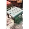 Image 1 : Blue Upholstered Foot Stool