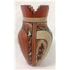 Image 1 : Carved And Decorated Indian Vase Artist Signed