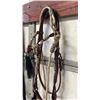 Image 2 : Silver & Rawhide Gallery Bridle Complete Bridle With Silver & Rawhide  Accents. Rawhide Romal And Re