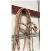 Image 5 : Leather & Rawhide Bridle With Crockett Style Bit