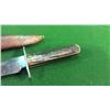 Image 3 : George Butler Bowie with Stag Grips and Original Sheath. 8 1/2'' Blade. 13'' Overall