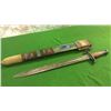 Image 1 : Short Sword with Wood Sheath set with Blue Stone