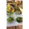 Image 1 : Clear Flower Dish Set Over 20pcs