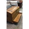 Image 4 : Early Pine Emigrant Trunk with Drawer Dovetail Construction. 38 1/2'' W x 26''T x  22''D