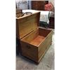 Image 5 : Early Pine Emigrant Trunk with Drawer Dovetail Construction. 38 1/2'' W x 26''T x  22''D
