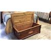 Image 2 : Cedar Line Cedar Chest with Copper Overlay 18''T x 47''W x 22''D