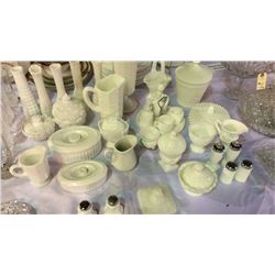 Milk Glass Collection 27pcs