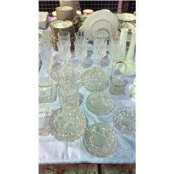 Crystal, Cut & Pressed Glass Collection 22pcs