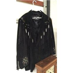 Patricia Wall Leather Jacket Made in Texas Large Size