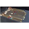 Image 1 : Collection Of 19 Arrows With Feathers And Arrowheads  1 is missing an arrowhead