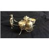 Image 2 : Salt dip set figurine Lots of proof marks. 6 1/2"L x 4"t x 4"w