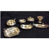 Image 1 : 7 Sterling Salt Dips with Spoons All pieces marked Sterling
