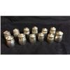 Image 1 : 12 Sterling Mini Salt and Peppers