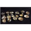 Image 1 : 16 Sterling Salt Dips All Marked Sterling