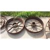 Image 1 : Pair of 22" Iron Wheels