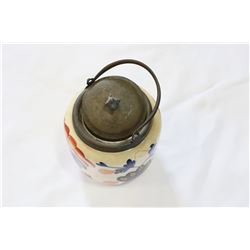 ANTIQUE BISCUIT BARRELL