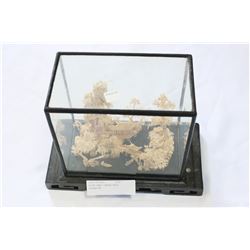 ASIAN HAND CARVED WOOD TERRARIUM