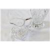 Image 2 : LARGE HEAVY CUT CRYSTAL VASE AND PITCHER
