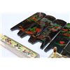 Image 2 : ENAMELED DESK SET AND MINIATURE EASTERN SCREEN