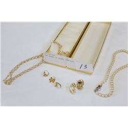 TWO BOXES OF PEARL JEWELLRY