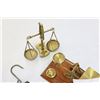 Image 3 : THREE BRASS GOLD SCALES