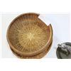 Image 2 : WICKER BASKET OF TIN HORSE ASHTRAY AND LIGHTERS