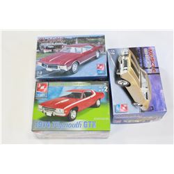 THREE BOXED MODEL MUSCLE CARS