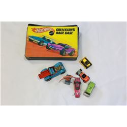 VINTAGE HOT WHEELS CASE AND CARS