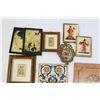 Image 2 : LOT OF SMALL MINIATURE PICTURES AND SILHOUETTES