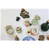 Image 3 : TWO BOXES OF COLLECTIBLES HORN CHINA MINIATURES ETC