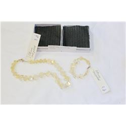 CITRINE STONE NECKLACE AND BRACELET