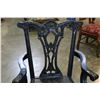 Image 3 : BLACK REPRODUCTION CHIPPENDALE DINING CHAIR