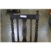 Image 3 : BARLEY TWIST LEATHER SEAT CHAIR