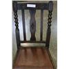 Image 4 : BARLEY TWIST LEATHER SEAT CHAIR