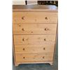 Image 1 : PINE 5-DRAWER HIGHBOY DRESSER