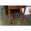 Image 3 : WOOD 1-DRAWER NIGHTSTAND