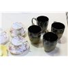 Image 3 : CHINA PLATTER AND CUPS AND SAUCERS