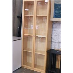 7 TALL MAPLE 2-DOOR CABINET