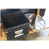 Image 1 : STORAGE BOX WITH CONTENTS AND WALL MIRROR