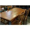 Image 2 : RUSTIC MAPLE WITH CAST IRON LEGS DINING TABLE