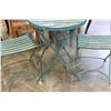 Image 2 : SMALL PATIO TABLE AND TWO CHAIRS