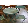 Image 3 : SMALL PATIO TABLE AND TWO CHAIRS