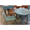 Image 4 : SMALL PATIO TABLE AND TWO CHAIRS