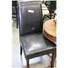 Image 1 : PAIR OF BLACK VINYL CHAIRS
