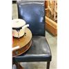 Image 2 : PAIR OF BLACK VINYL CHAIRS