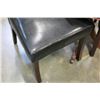 Image 3 : PAIR OF BLACK VINYL CHAIRS