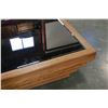 Image 2 : DESIGNER OAK MIRROR TOP COFFEE TABLE